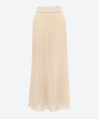 SHEER PLEATED SKIRT 26SS／14171 | HYKE