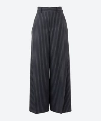 ＜HYKE (Women)＞ＳＴＲＩＰＥＤ　ＳＩＤＥ　ＴＵＣＫ　ＰＡＮＴＳ　２６ＳＳ／１３３８０