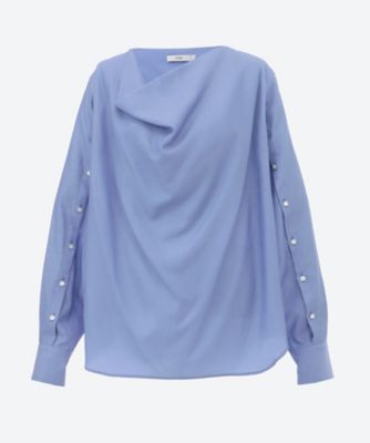 ＜HYKE (Women)＞ＴＷＩＬＬ　ＣＯＷＬ　ＮＥＣＫ　ＢＬＯＵＳＥ　２６ＳＳ／１５２６０