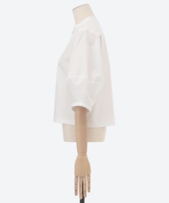 T／C BALLOON SLEEVE CROPPED BLOUSE