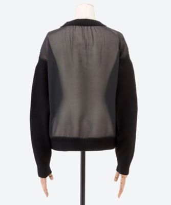 SHEER BACK GUERNSEY KNIT 26SS／11423