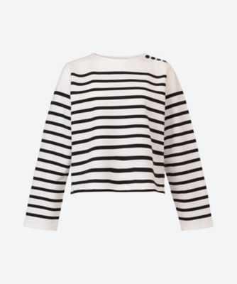 ＜HYKE (Women)＞ＣＲＯＰＰＥＤ　ＢＡＳＱＵＥ　ＳＨＩＲＴ　１２４２６