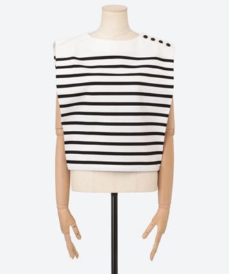新品未使用 Hyke完売商品STRIPED SLEEVELESS TEE HYKE - 新品未使用 Hyke完売商品STRIPED SLEEVELESS TEEの通販 by きい
