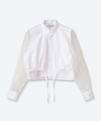 HYKE (Women)/ハイク ＯＸＦＯＲＤ　ＳＨＥＥＲ　ＳＬＥＥＶＥ　ＳＨＩＲＴ　２６ＳＳ／１５２６２