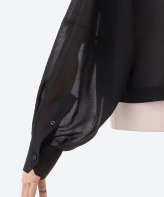 T／W VOILE BALLOON SLEEVE CROPPED