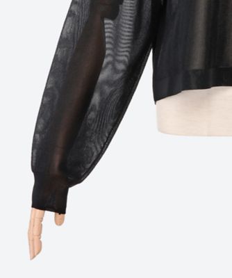 SHEER CREW NECK KNIT 26SS／11421 | HYKE