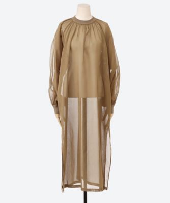 HYKE (Women)/ハイク ＣＯＴＴＯＮ　ＶＯＩＬＥ　ＳＨＩＲＲＥＤ　ＤＲＥＳＳ　２６ＳＳ／１６２５３