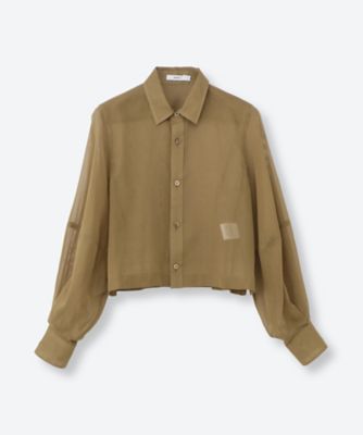 kanqさま専用‼️TAN  BALLOON OVER SHIRTS COTTON VOILE BALLOON SLEEVE SHIRT
