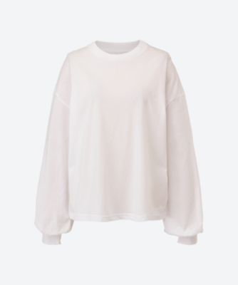 ＜HYKE (Women)＞ＳＨＥＥＲ　ＬＯＮＧ―ＳＬＶ　ＴＥＥ　１２４３４