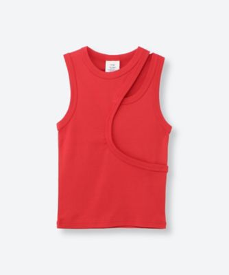トップス HYKE_LAYERED TANK TOP LAYERED TANK TOP-レイヤードタンクトップ-HYKE（ハイク）通販| st company