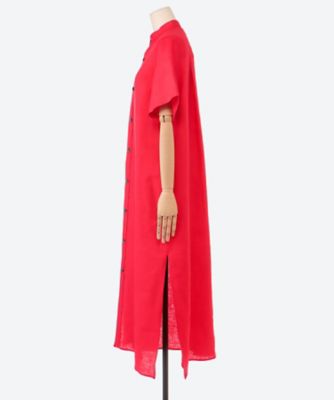 LINEN MAXI SHIRT DRESS 26SS／16257