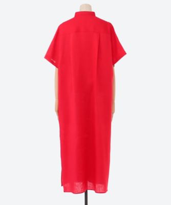 LINEN MAXI SHIRT DRESS 26SS／16257