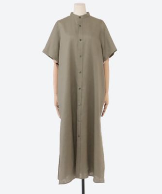 LINEN MAXI SHIRT DRESS 26SS／16257