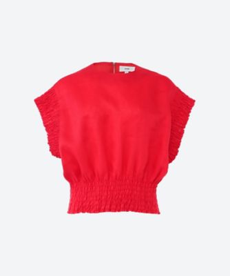 ＜HYKE (Women)＞ＬＩＮＥＮ　ＳＨＩＲＲＥＤ　ＢＬＯＵＳＥ　２６ＳＳ／１５２６９