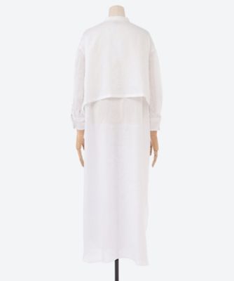 LINEN BALLOON SLEEVE DRESS 26SS
