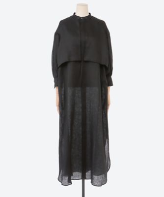 LINEN BALLOON SLEEVE DRESS 26SS