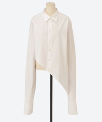 【希少】完売　伊勢丹サローネ別注シャツ　SATORU SASAKI  2サイズ SATORU SASAKI/サトルササキ】NO-COLLER RAGLAN-SLEEVE SHIRT SILK
