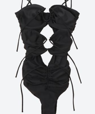 fetico 水着 TWISTED TWO-PIECE SWIMSUIT(1 BLACK): FETICO: WOMENS｜ STUDIOUS