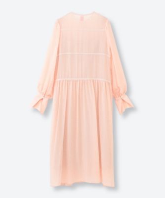 80'sドレス　定価26000 beige / navy】【7月上旬発送】Nora Front Zip Dress