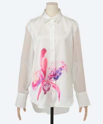 ＜TELMA (Women)＞ブラウス　６Ｓ／ＴＬＭ６１ＦＪ００９ＢＩＳ