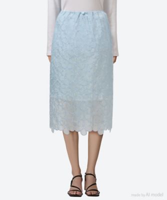 CECILIE BAHNSEN (Women)/セシリー バンセン スカート CB 26SS/4.25RTW17010 LIGHTBLUE ひざ丈スカート【三越伊勢丹/公式】