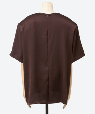 Tシャツ SATIN SHOULDER PAD T―SHIRT 6S