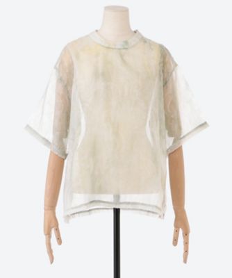 ＜KANAKO SAKAI (Women)＞Ｔシャツ　ＳＨＩＢＯＲＩ　ＳＨＥＥＲ　ＪＡＣＱＵＡＲＤ　Ｔ―ＳＨＩＲＴ　６Ｓ／ＫＳ２６０１０３９
