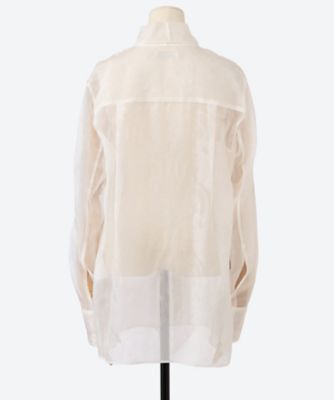 【新品】  KANAKO SAKAI / カナコサカイ | Jacquard shirt ジャガード シャツ | 36 | グリーン系 | レディース 新品】 KANAKO SAKAI / カナコサカイ | Jacquard shirt ジャガード