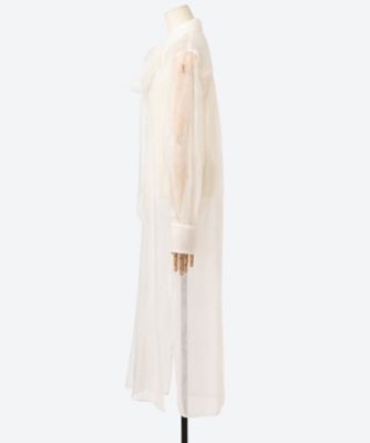 シャツ SHEER JACQUARD LONG SHIRT 6S