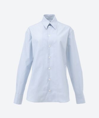 ＜KANAKO SAKAI (Women)＞シャツ　ＳＴＲＩＰＥＤ　ＬＡＣＥ―ＢＡＣＫ　ＰＡＮＥＬ　ＳＨＩＲＴ　６Ｓ／ＫＳ２６０１０４６