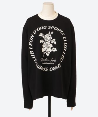 25SS 現行 フラワー Tシャツ ブラック VIVIANO コラボ フリー カットソー 6S／VM―SS26―T12 | VIVIANO (Women)/ヴィヴィ