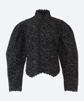 ＜VIVIANO (Women)＞デニムジャケット　Ｄｅｎｉｍ　Ｃｏｌ　Ｍｏｎｔａｎｔ　Ｊａｃｋｅｔ　Ｑｕｉｌｔｅｄ　ａ　Ｒｏｓｅｓ　６Ｓ／ＶＷ―ＳＳ２６―Ｊ０７