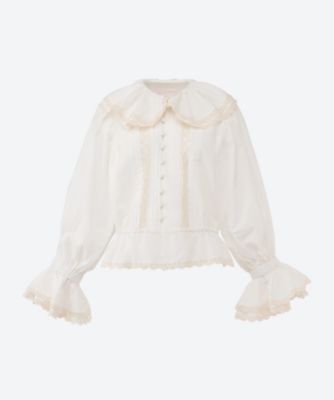 ＜VIVIANO (Women)＞ブラウス　Ｂｏｕｄｏｉｒ　Ｂｌｏｕｓｅ　６Ｓ／ＶＷ―ＳＳ２６―ＳＨ０１
