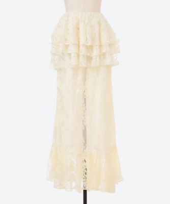 ＜VIVIANO (Women)＞スカート　Ｄｅｎｔｅｌｌｅ　Ｓｋｉｒｔ　６Ｓ／ＶＷ―ＳＳ２６―ＳＫ０２