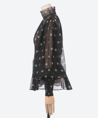 ブラウス A Pois Tulle Chemisette 6S／VW