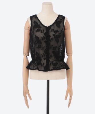 タンクトップ Embroidered Lace Tank 6S／VW