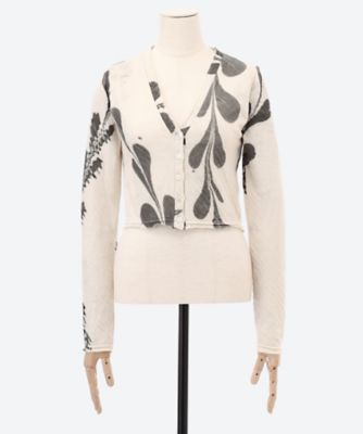 カーディガン suminagashi organic cotton