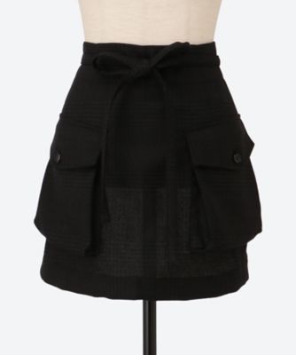 ⭐️本日限定⭐️美品　sacai 　ウールスカート スタッズ　カットオフ　退廃 sacai（サカイ） × Dr. Woo / ドクターウー Bandana Print Skirt