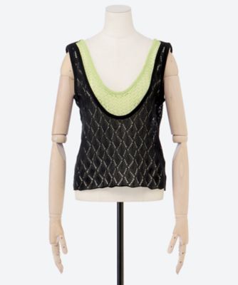 タンクトップ 6S／SS26―9052／BK | sawa takai (Women