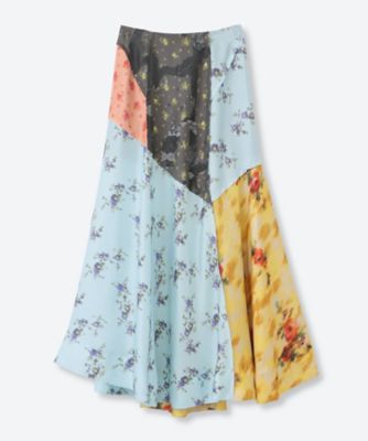 マメクロゴウチ Velour Jersey I-Line Skirt Velour Jersey I-Line Skirt - navy - Mame Kurogouchi