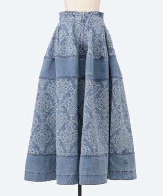 【新品未使用タグ付き】Aga スコットクラブパネルデザインヘムラインスカート М iD-4201 (iD-4200 Brushed Tweed)｜株式会社スミノエ インテリア