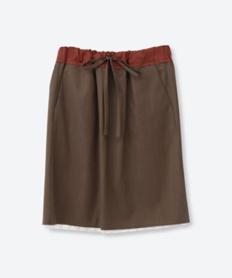Wool IーLine Skirt MK0707ーSK030 | Mame