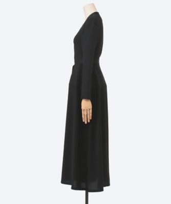AKIRANAKA バックドレスガウン Jessica combi tex knit dress BK 6F