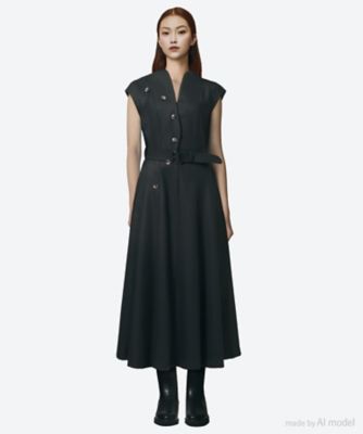 Jessica combi tex knit dress BK 6F