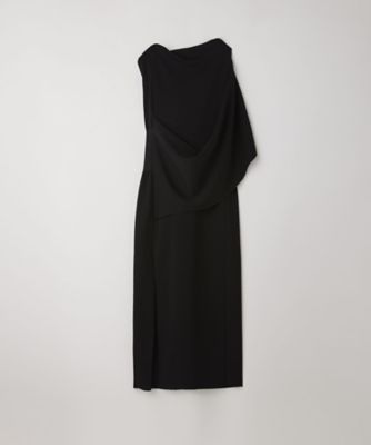 AC MILAN DRAPED SLEEVELESS DRESS