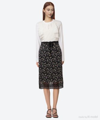 sweet rose skirt 6F／04492 | leur logette