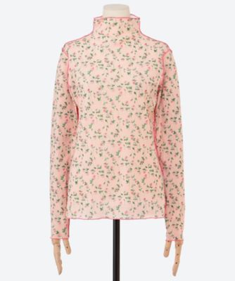 sweet rose tulle top 6F／10220 | leur