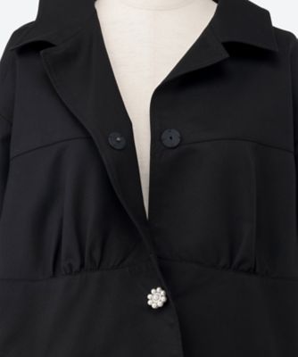cotton silk twill coat 6F／01364 | leur