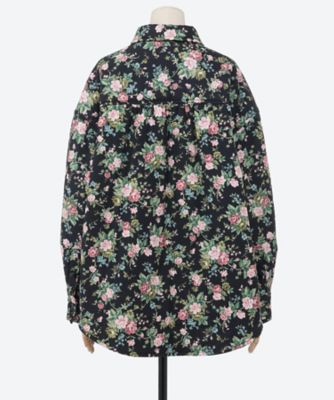 garden rose padded shirt jacket 6F
