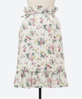 garden rose padded skirt 6F／04496